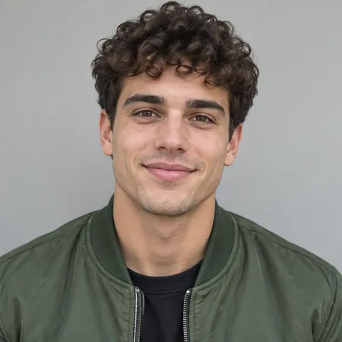 AI-generated selfie of the first friend, used as the lead photo